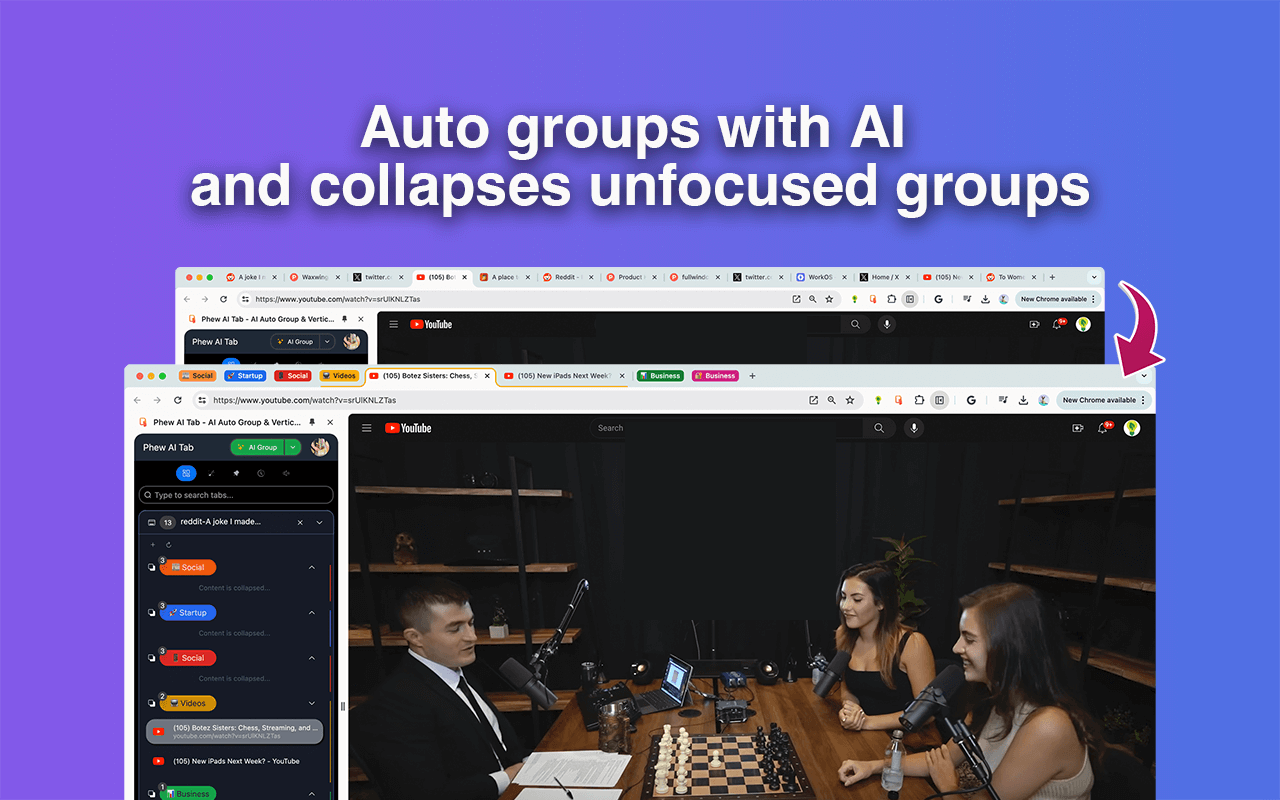 AI Grouping & Auto collapse